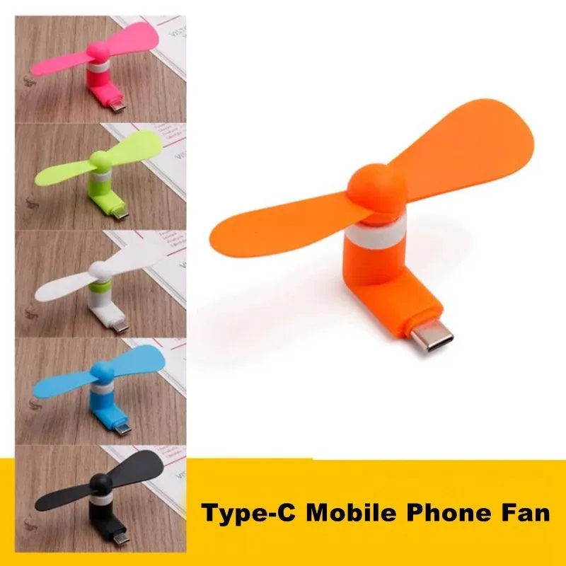 1W Creative Portable Mini Micro USB Fan Mobile Phone Power Bank Fan USB Cool Gadgets Cooling Fans For Macbook Pro Type-C Android