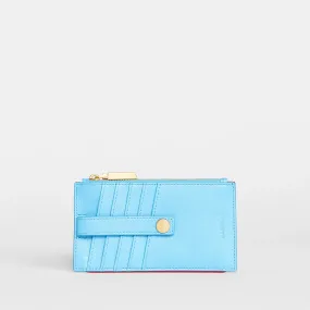 210 West Sea Sprite Blue/Brushed Gold Wallet