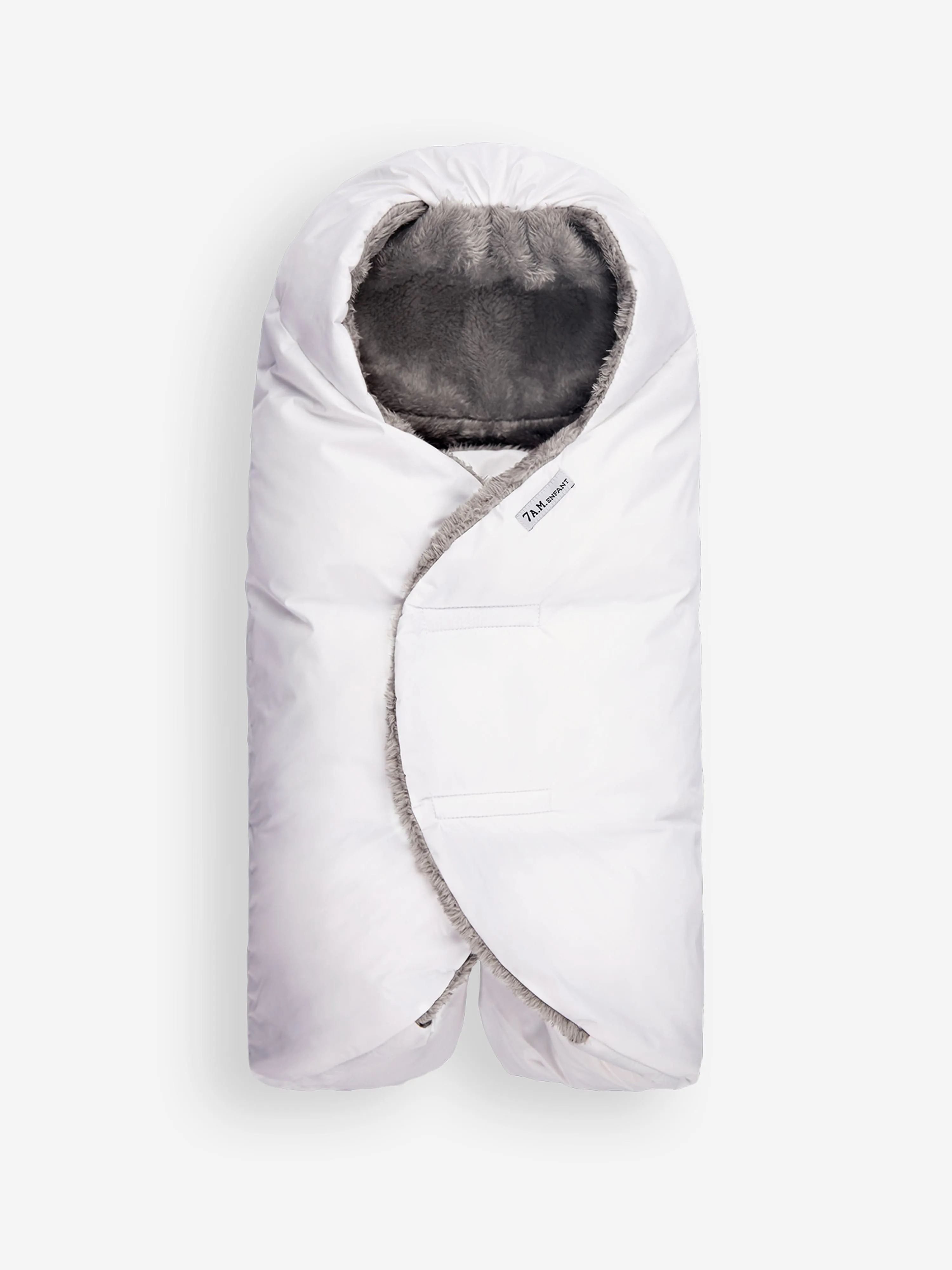 7AM Enfant Baby Nido Duvet Wrap in White