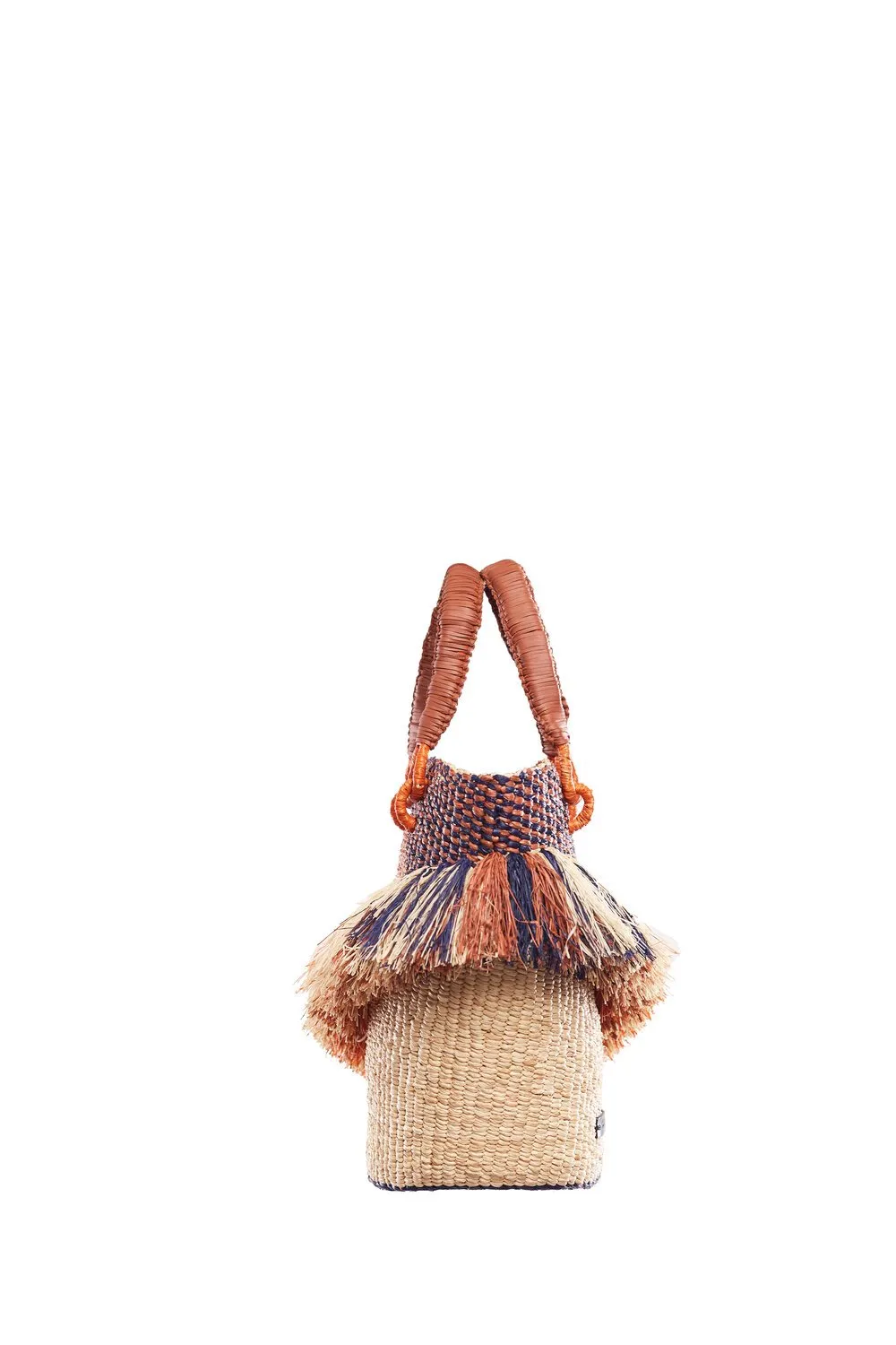 AAKS Tia Ruffle bag with fringe detailing