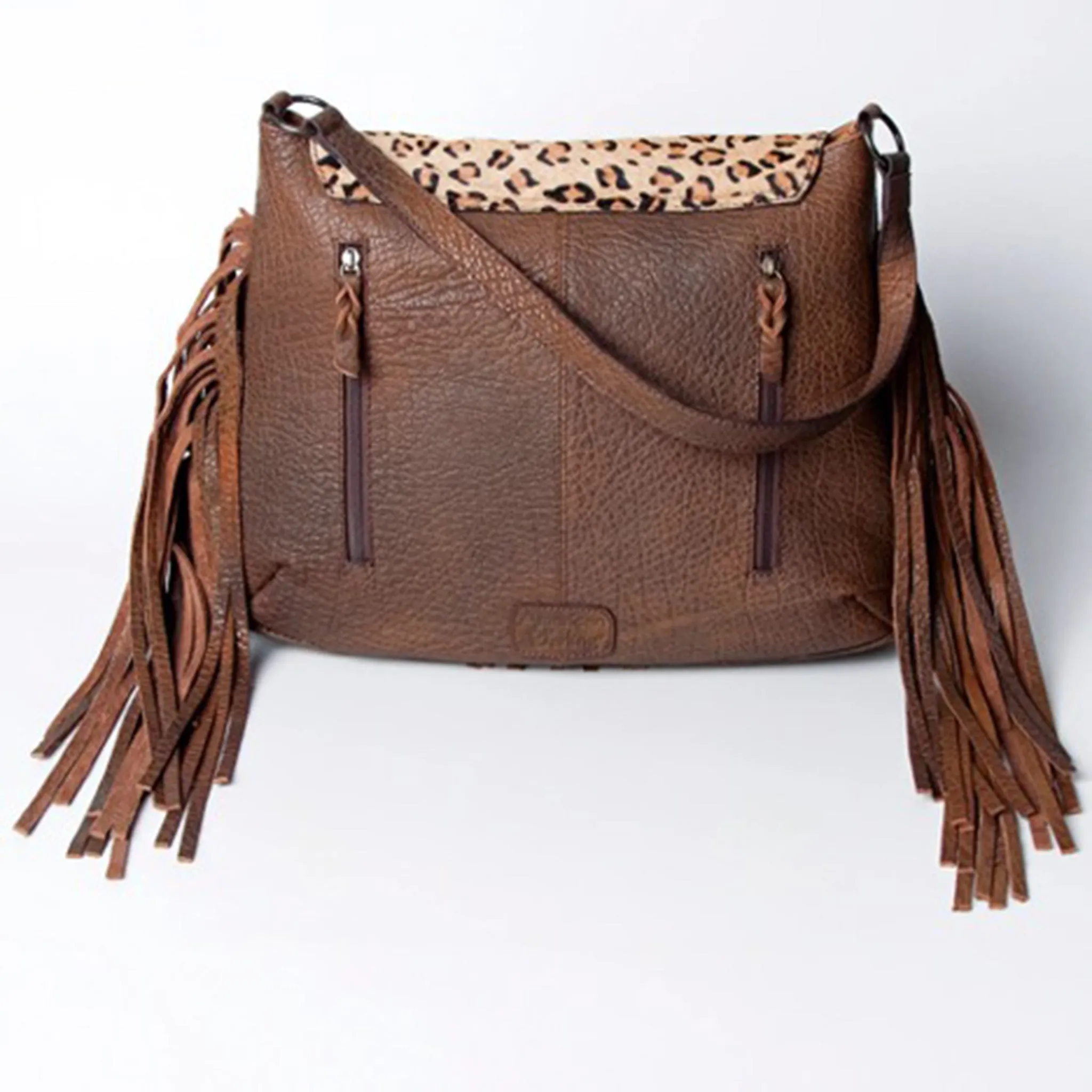 American Darling Conceal Carry Cheetah Fringe Bag