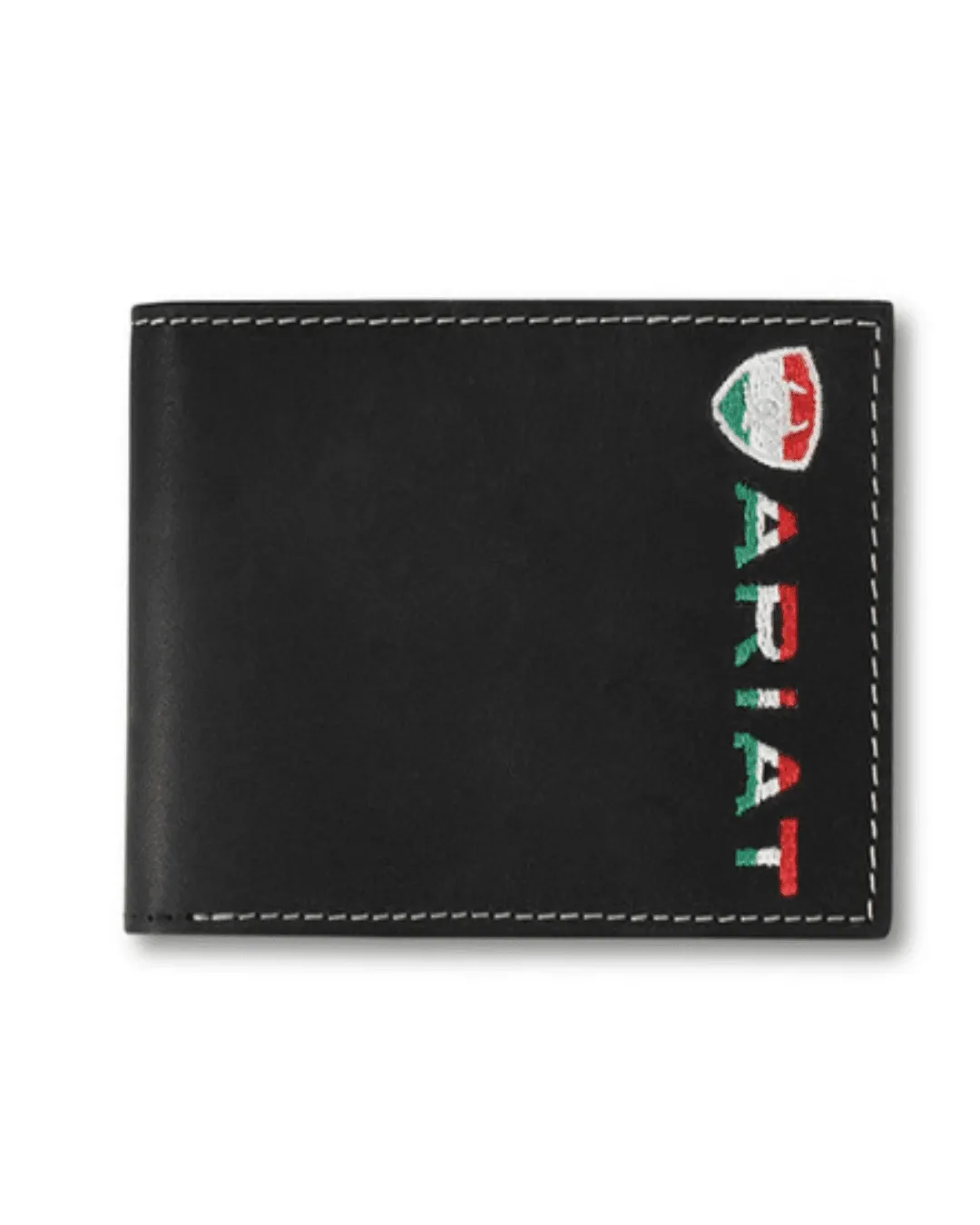 Ariat Men’s Black Mexico Flag Bifold Wallet A3555301