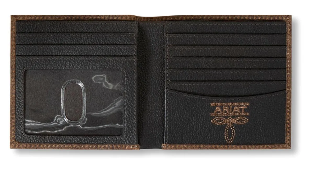 Ariat Western Leather Bifold Embroidered Wallet A3556002