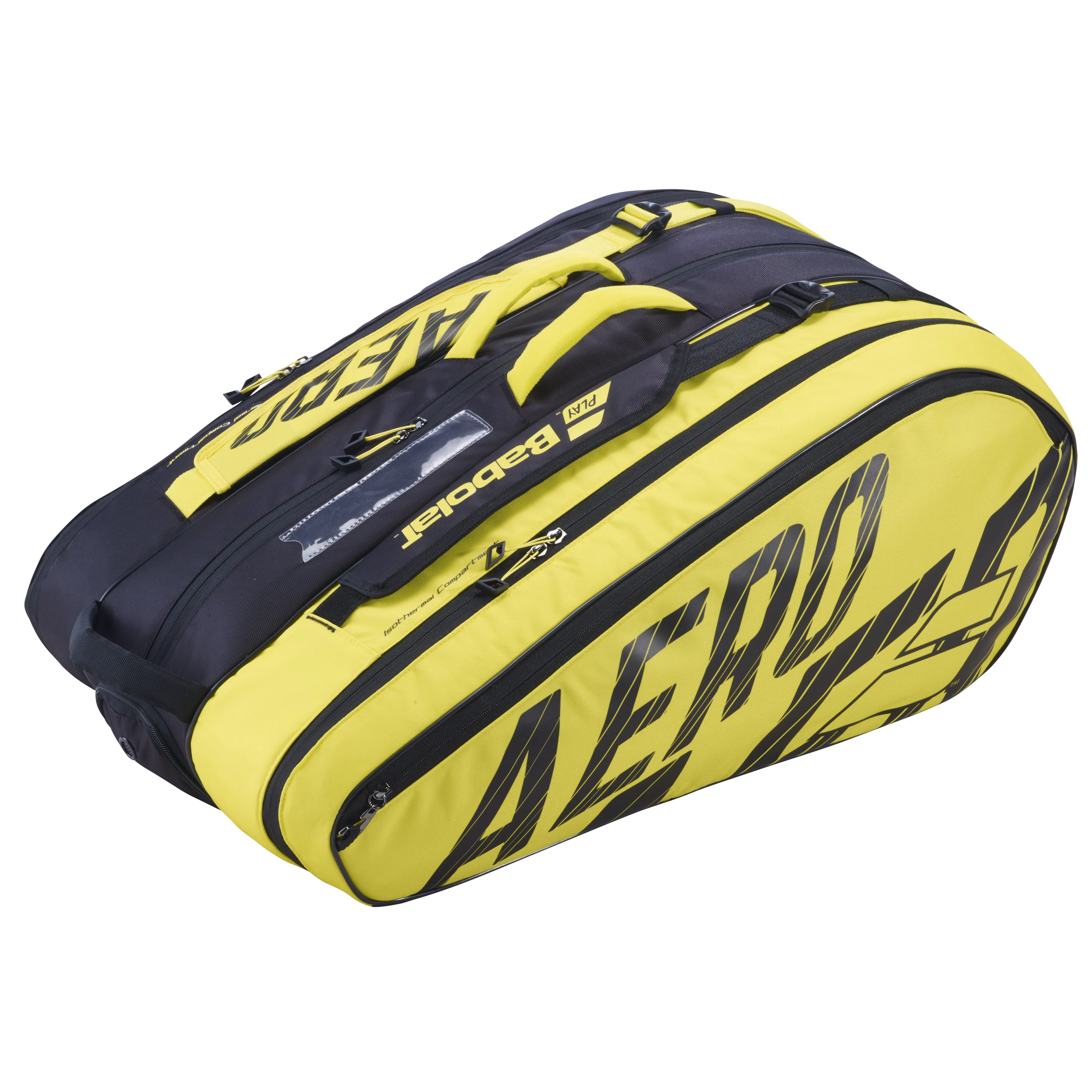 Babolat Pure Aero 12 Pack Racquet Bag 2021 - Yellow/Black