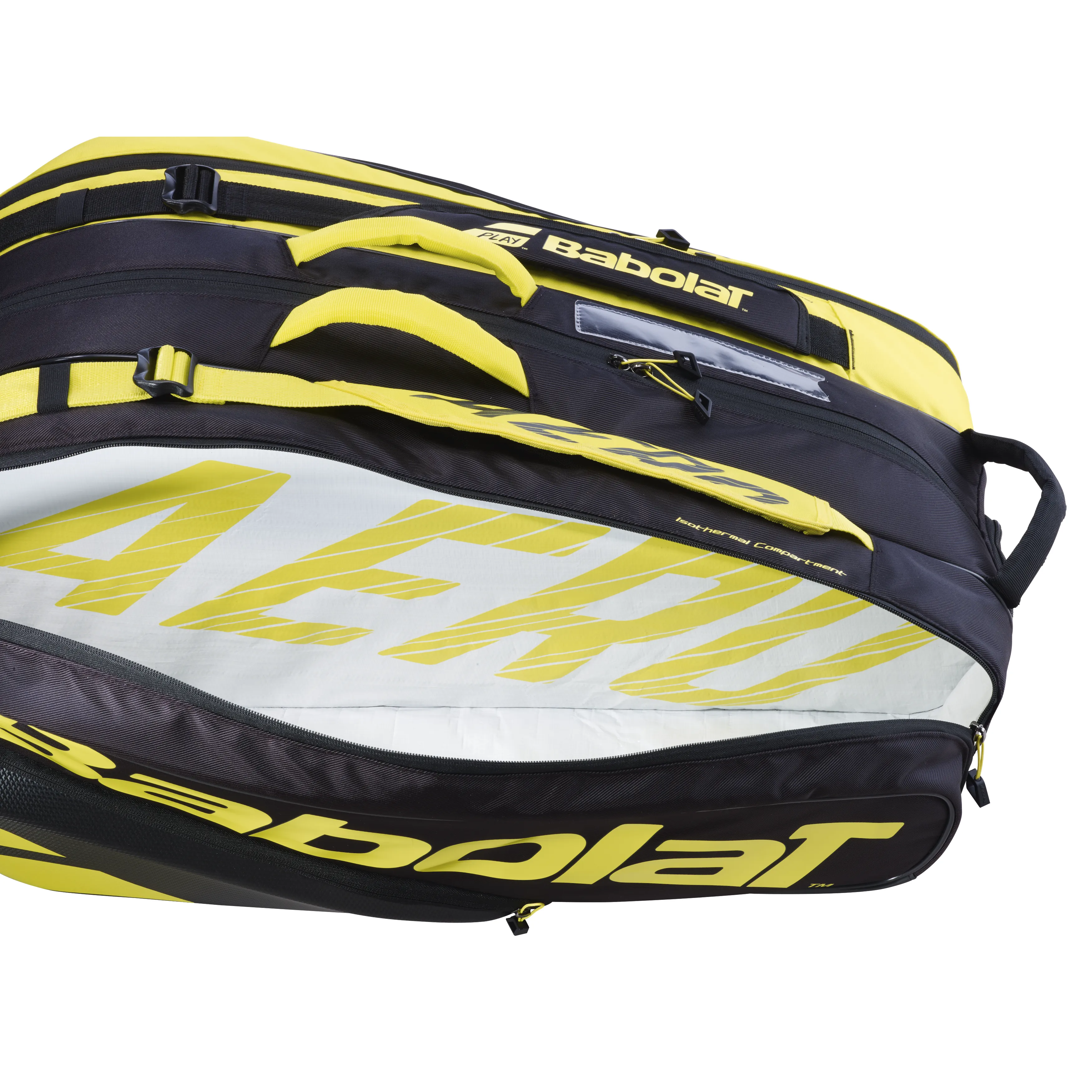 Babolat Pure Aero 12 Pack Racquet Bag 2021 - Yellow/Black