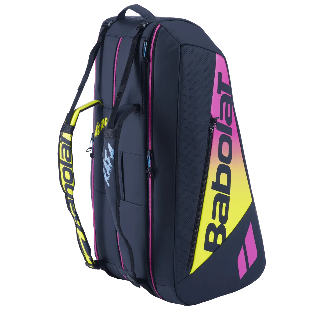 Babolat Pure Aero Rafa Origin 12-Pack Bag (Blue/Yellow/Pink)