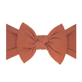 Baby Bling Bows - Classic Knot - Clay