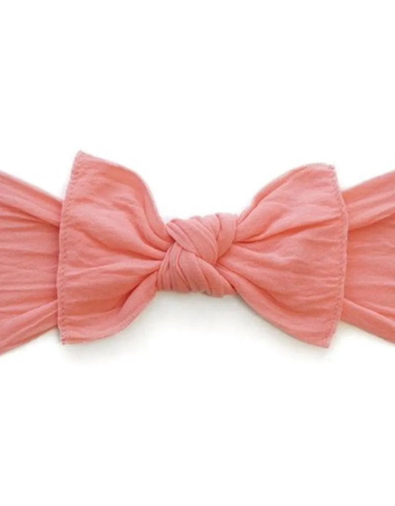 Baby Bling Bows - Classic Knot - Coral