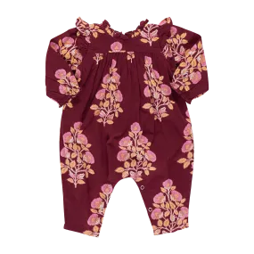 Baby Girls Kalani Jumper - Burgundy Bouquet Floral