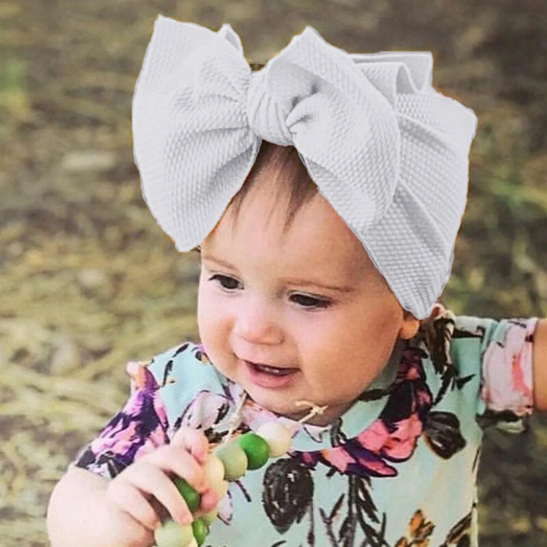 Babymoon Kids Girls Textured Bow Hairband | Baby Headband | Hair Accessories