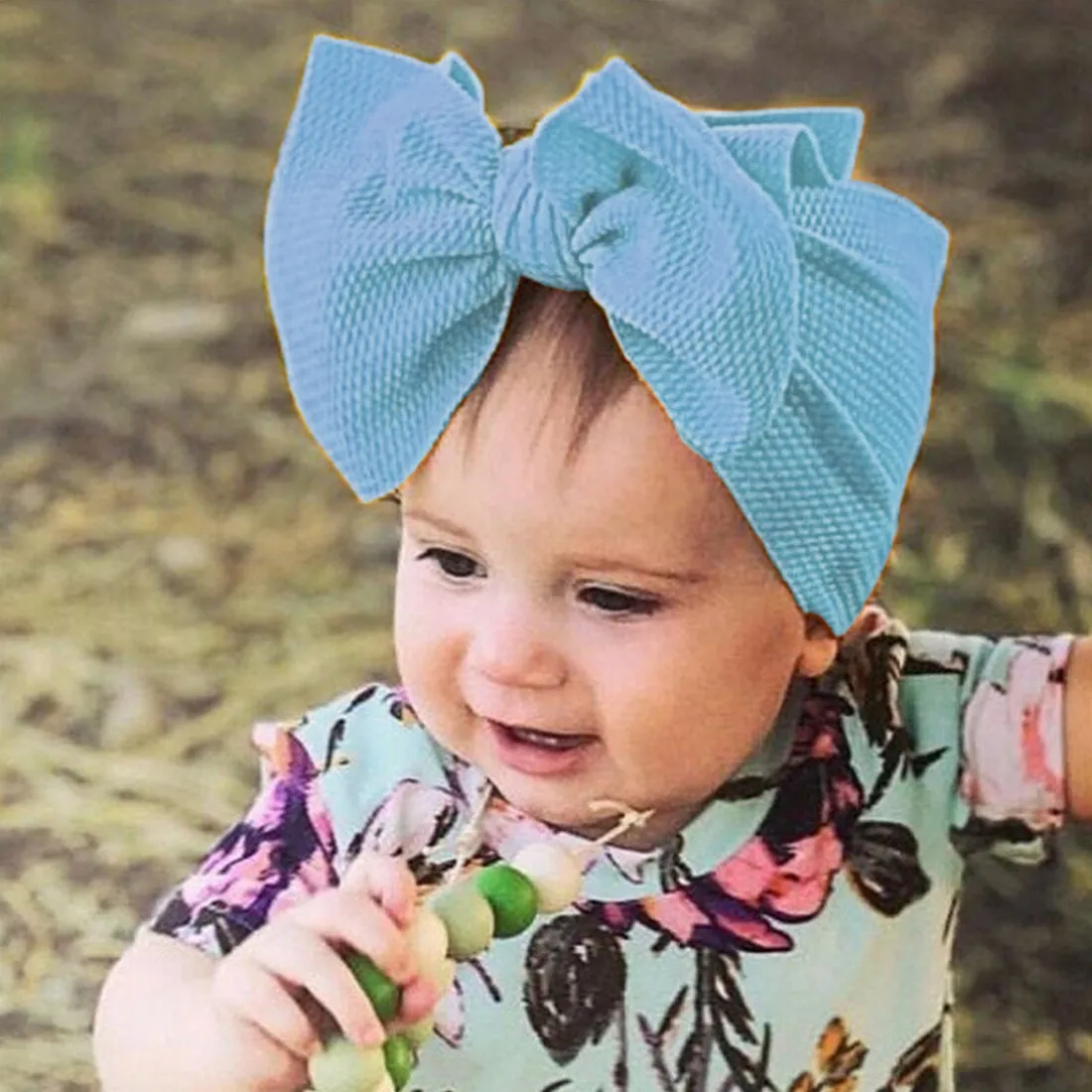 Babymoon Kids Girls Textured Bow Hairband | Baby Headband | Hair Accessories