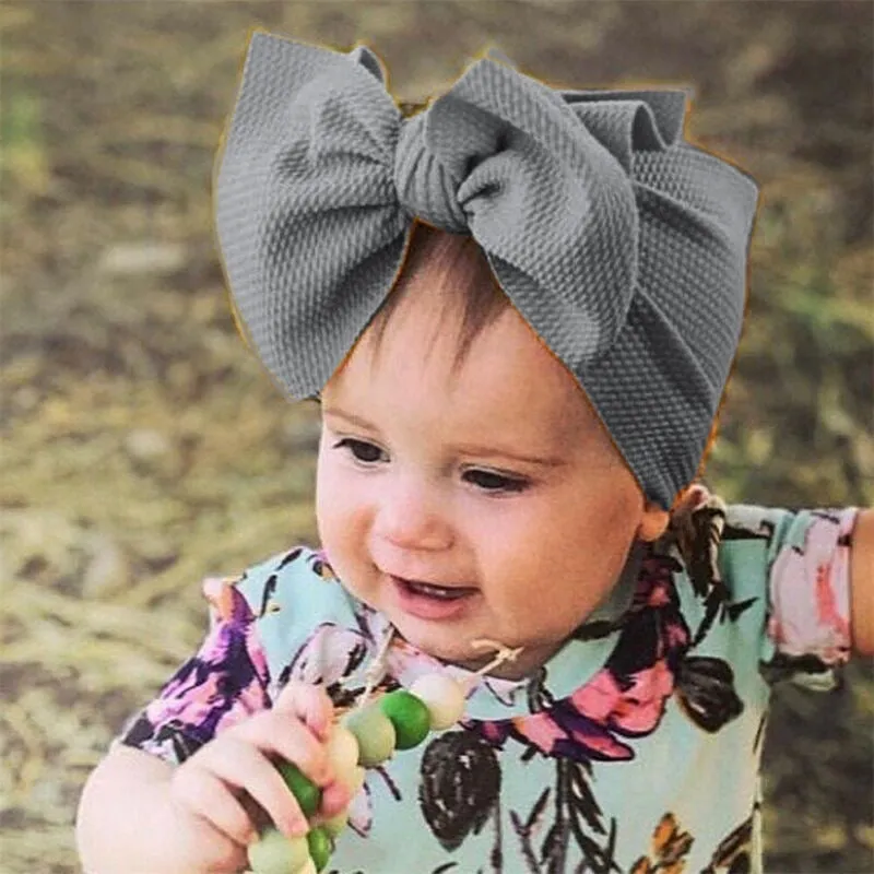 Babymoon Kids Girls Textured Bow Hairband | Baby Headband | Hair Accessories