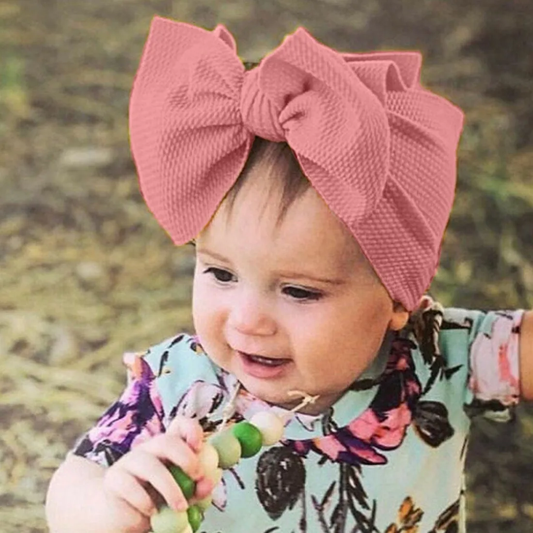 Babymoon Kids Girls Textured Bow Hairband | Baby Headband | Hair Accessories