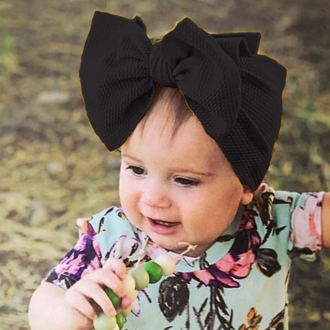 Babymoon Kids Girls Textured Bow Hairband | Baby Headband | Hair Accessories