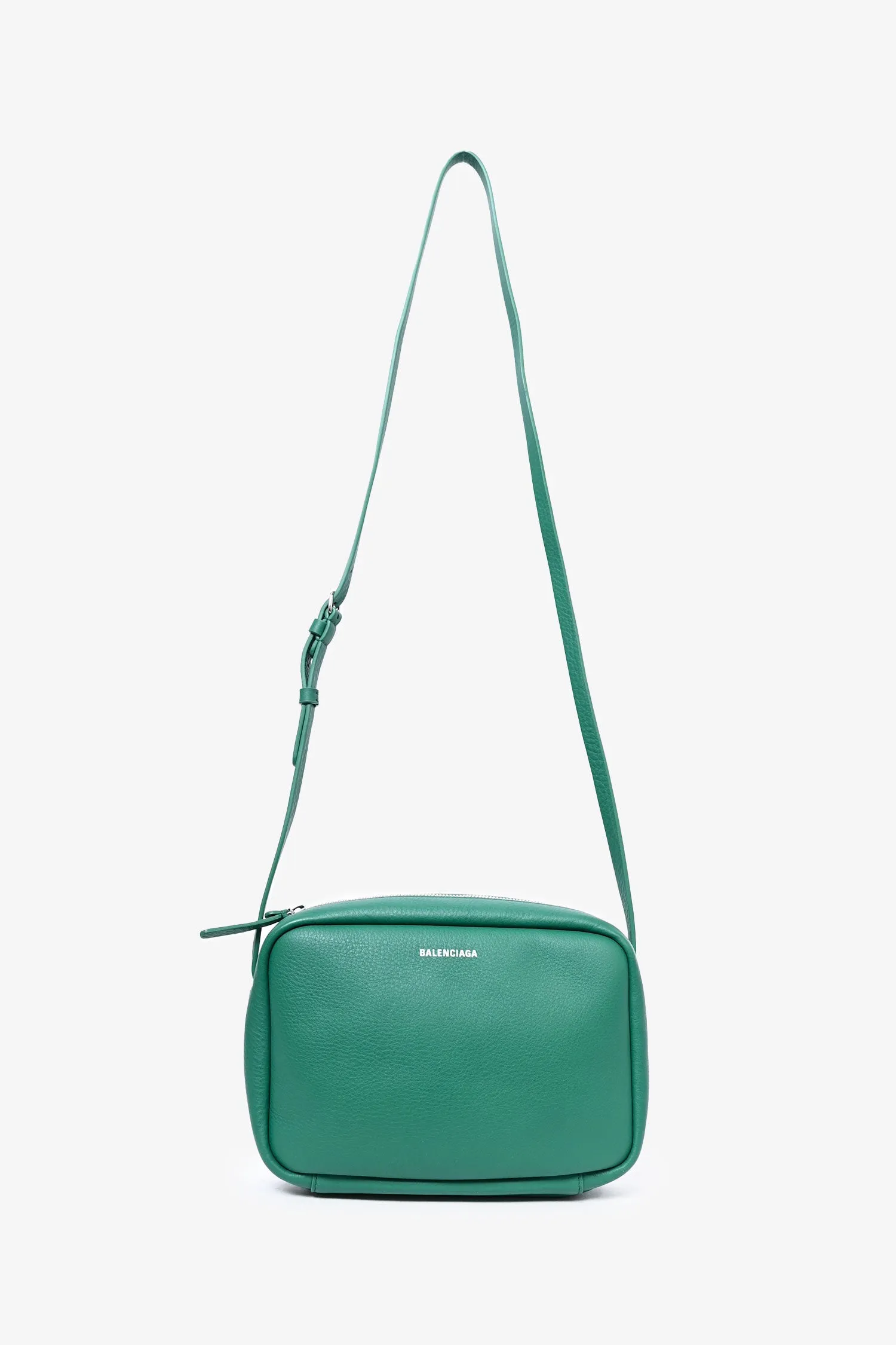 Balenciaga Green Leather 'Everyday' Crossbody Bag