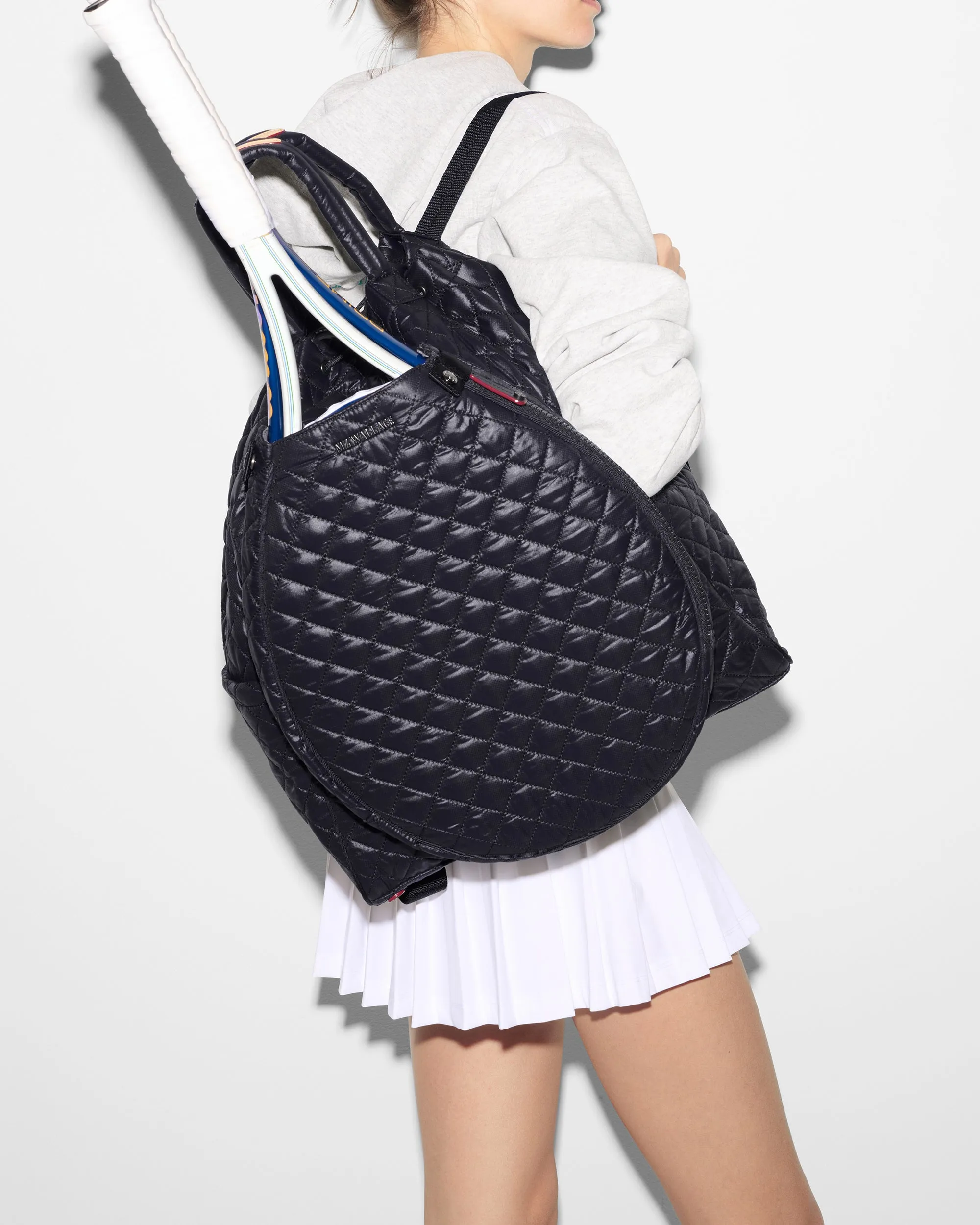 Black Doubles Tennis Convertible Backpack