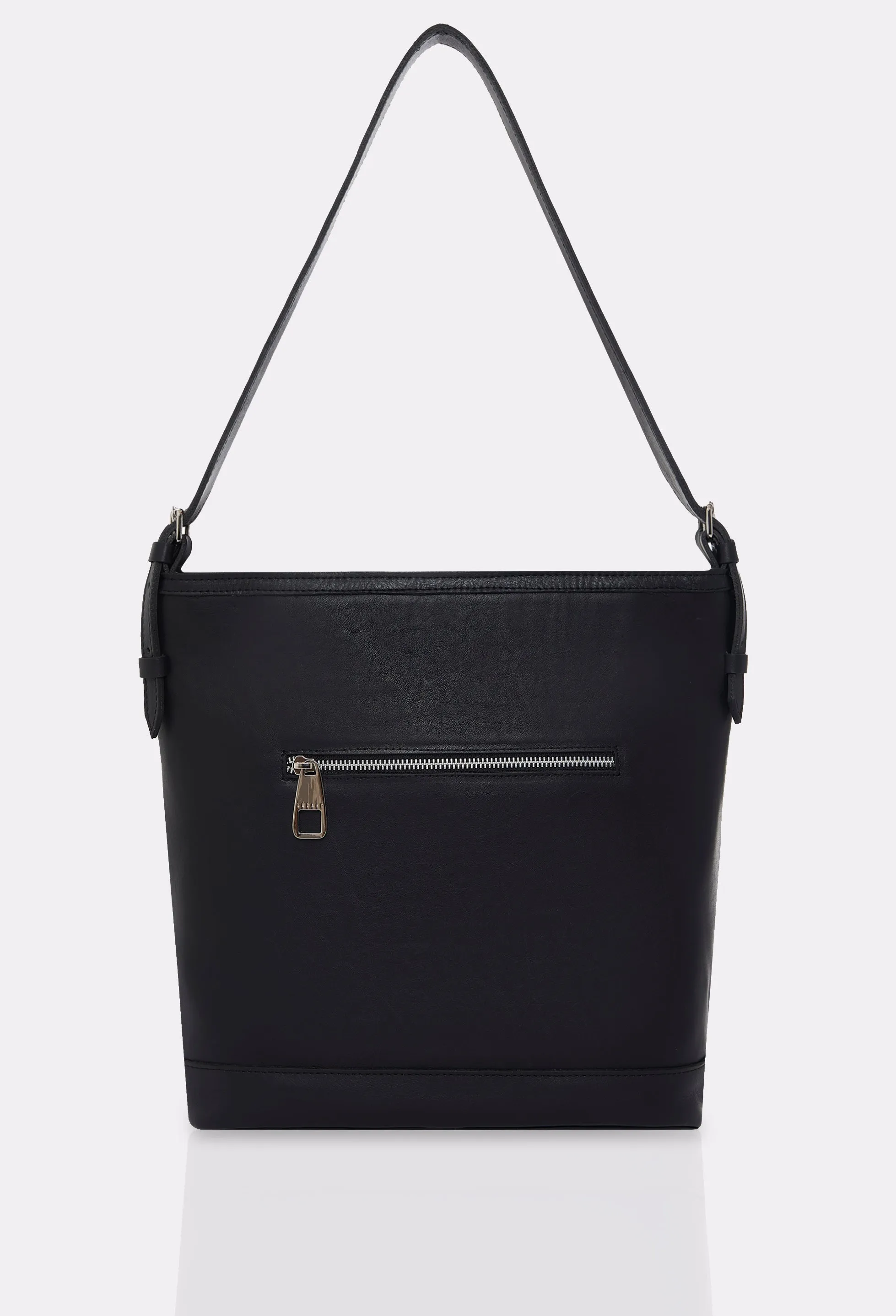 Black Leather Tote Bag Montana