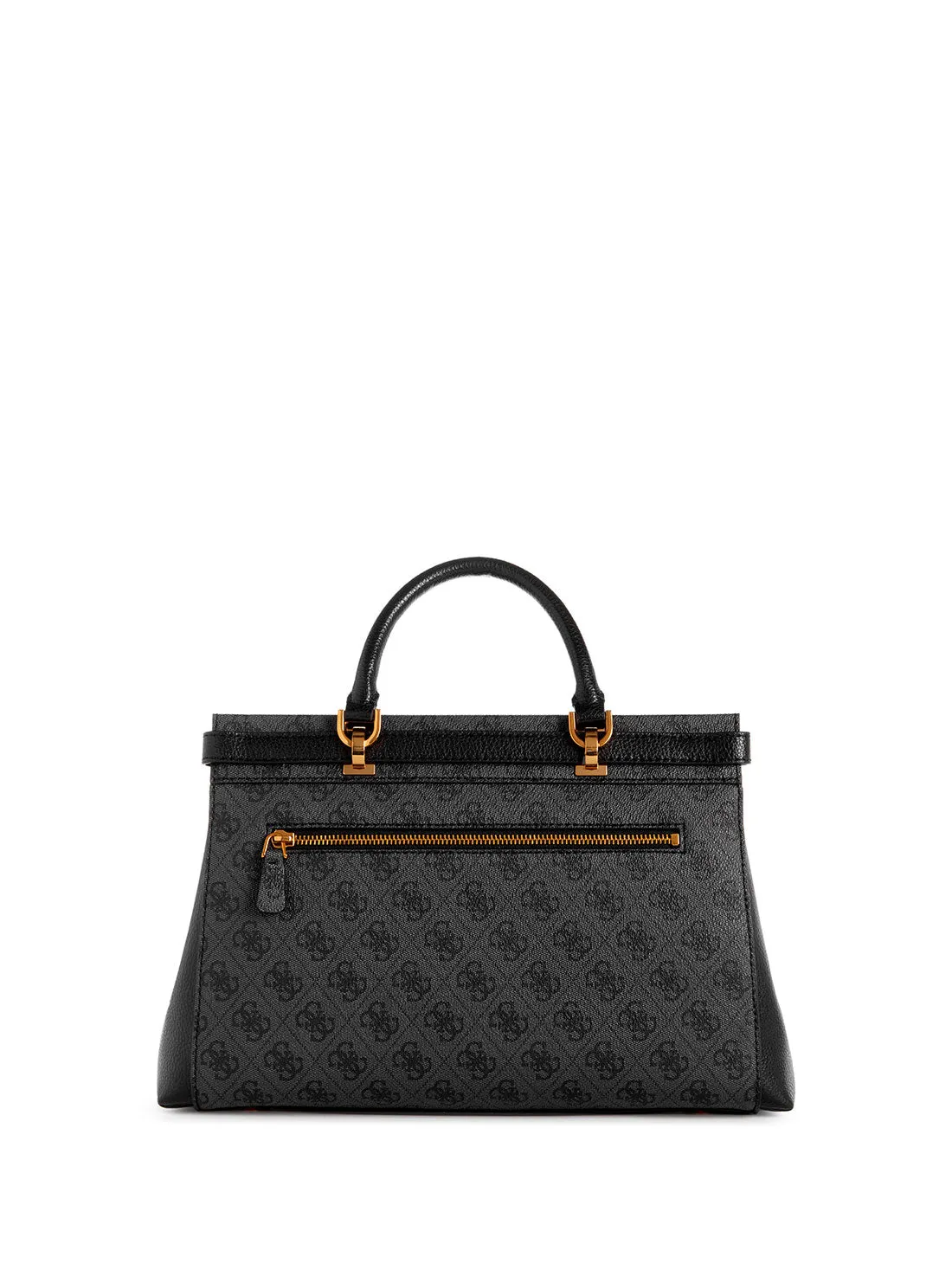 Black Logo Sestri Luxury Satchel Bag