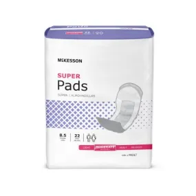 Bladder Control Pad McKesson Super 8-1/2 Inch Length Adult Unisex Disposable -- BAG OF 1