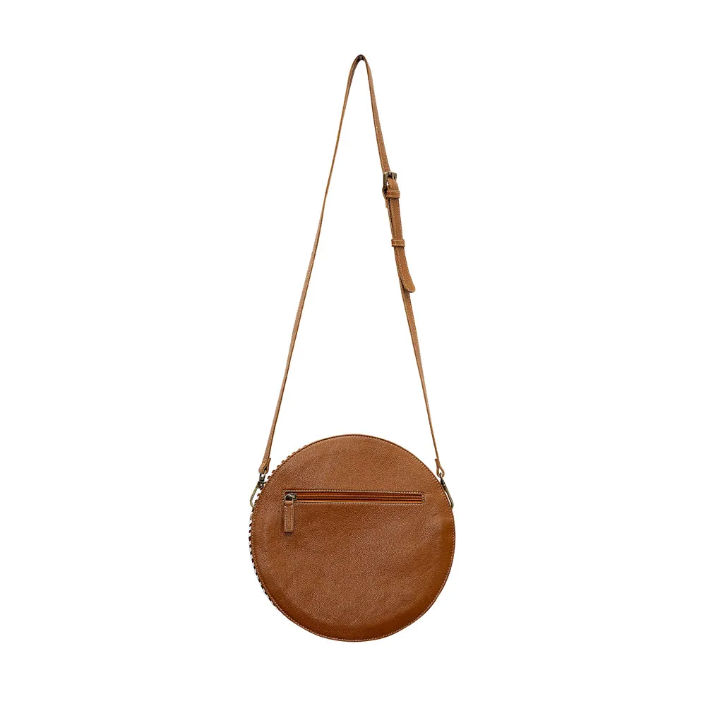 Boho Mahogany Round Bag