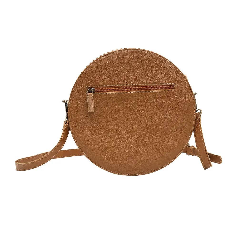 Boho Mahogany Round Bag