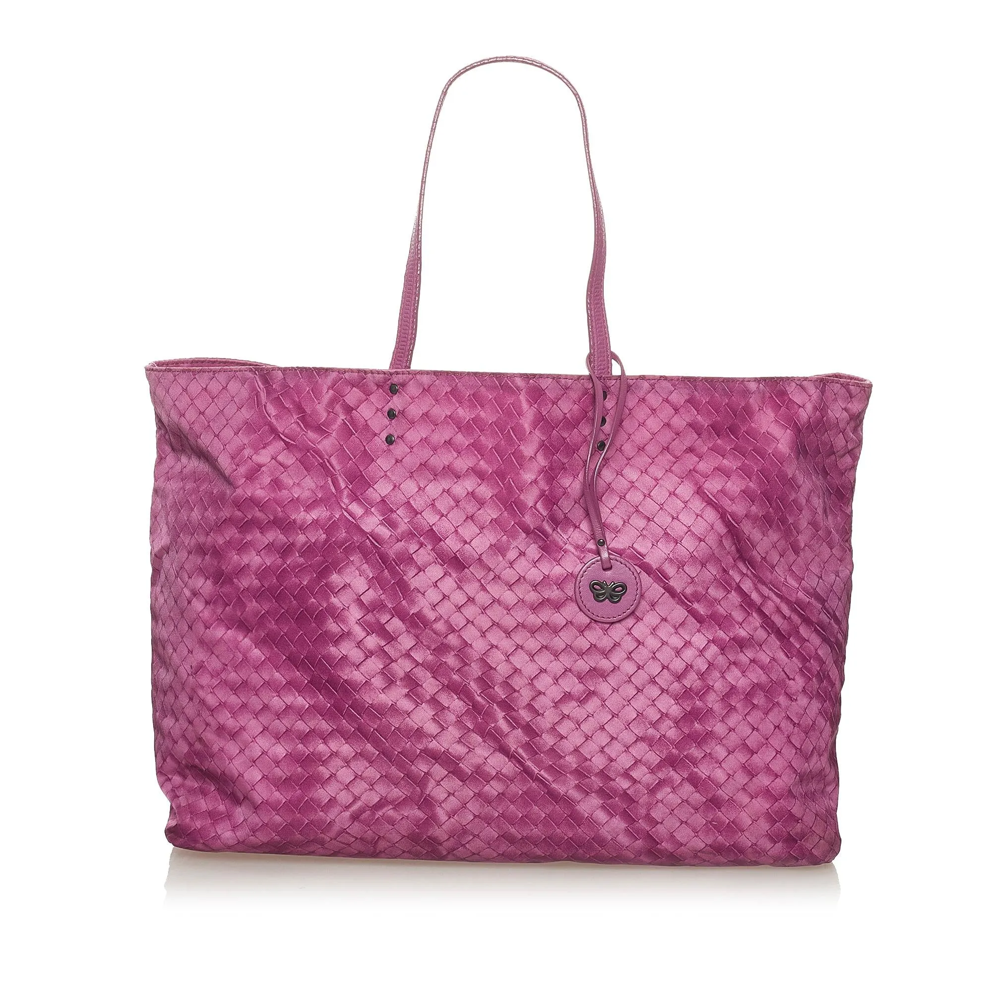 Bottega Veneta Intrecciolusion Nylon Tote Bag (SHG-n15GXr)