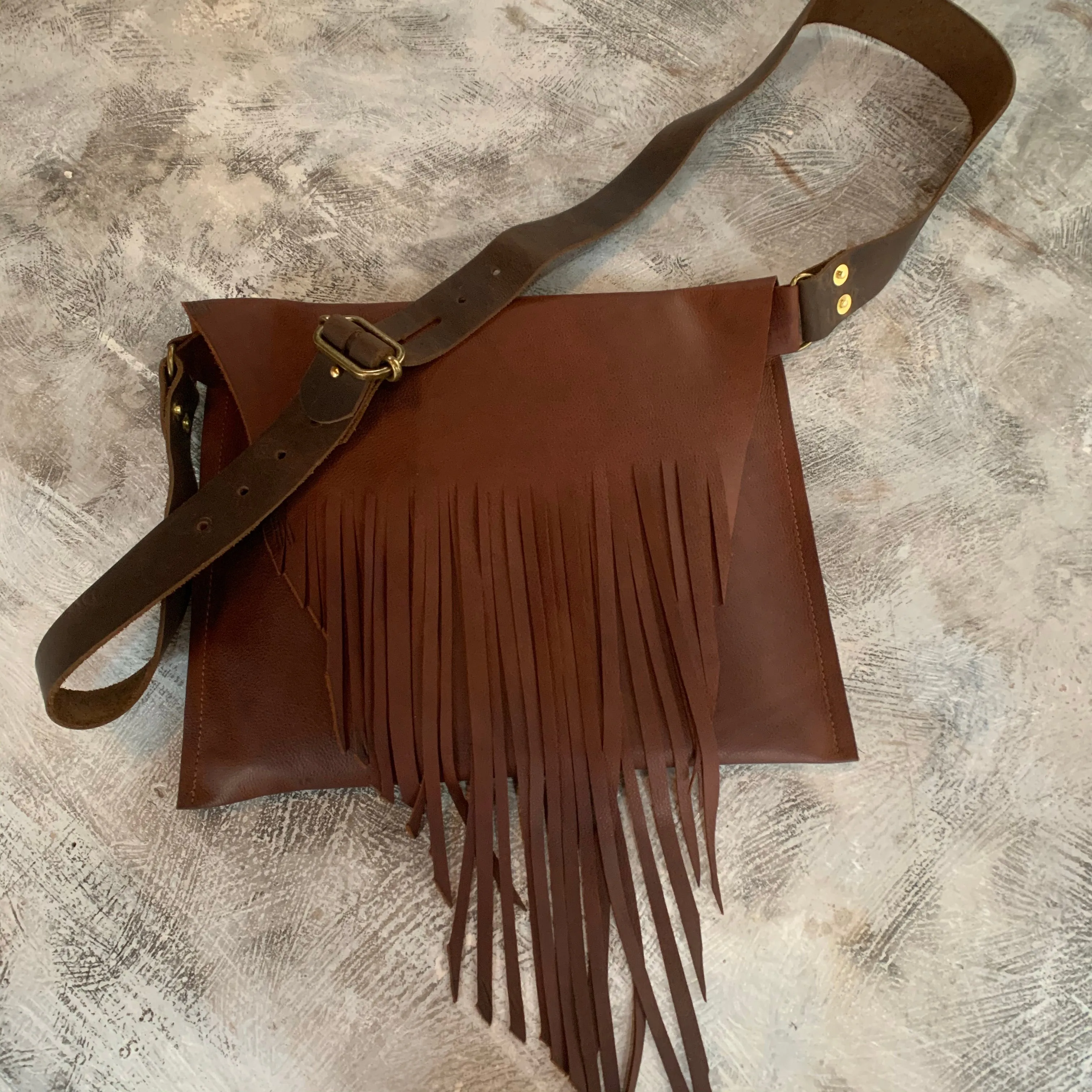 “Canadian Crush” Fringe Cross-Body Bag