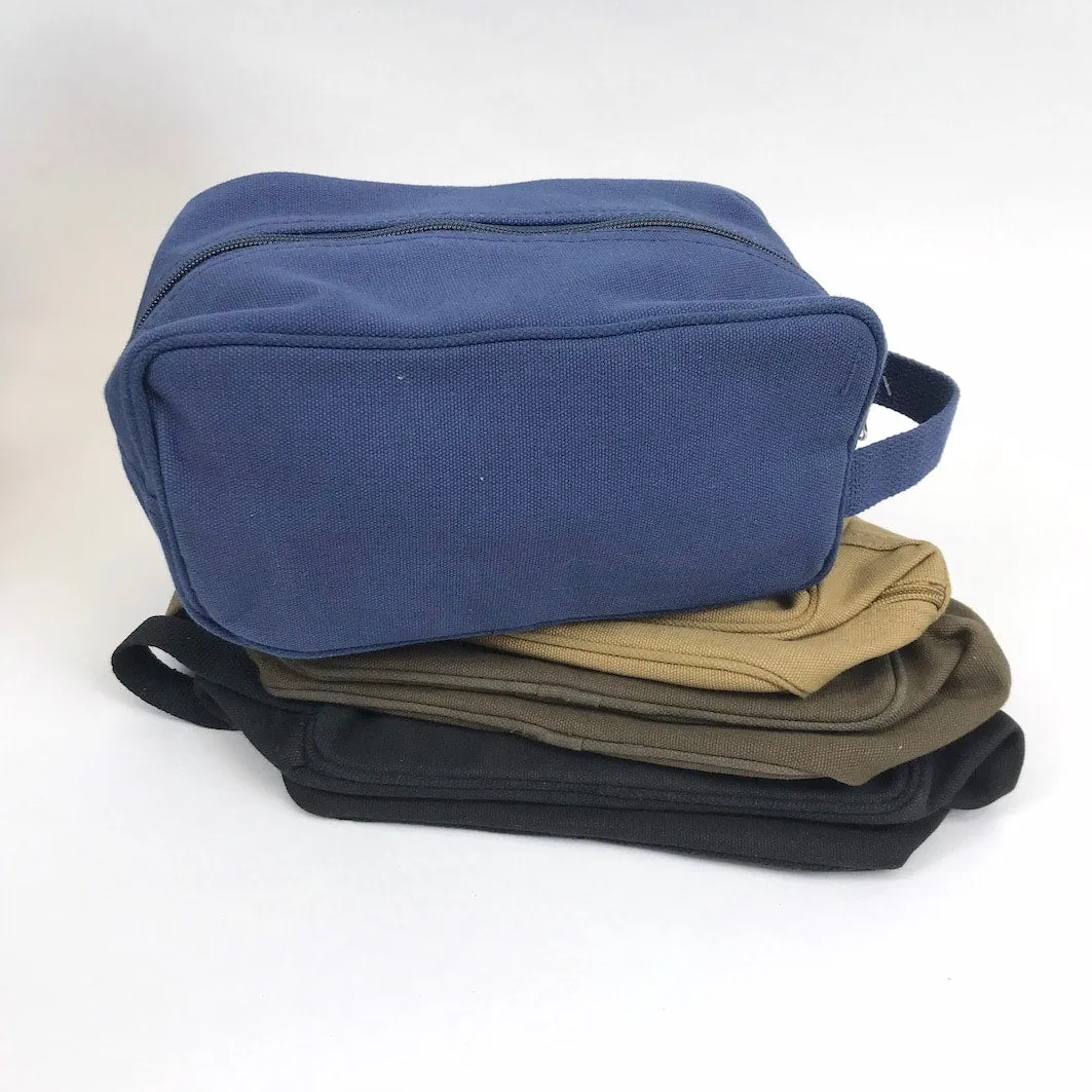 Canvas wash bags