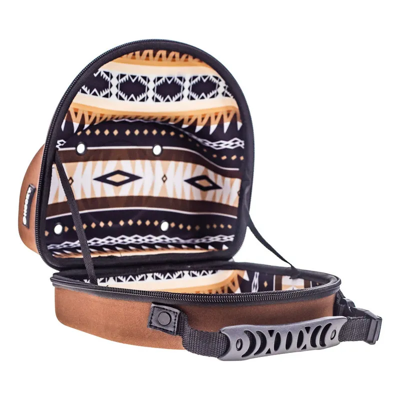 Cap Carrier - Brown with Black/Brown & Tan Aztec Interior