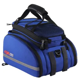 CBR Bike Hard Shell Shelf Bag Travel Bag Bicycle Hard Shell Shoulder Bag(Blue)