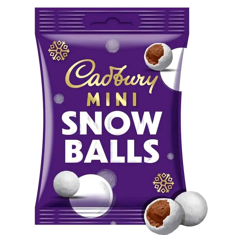 C'bury Mini Snowballs Chocolate 80g