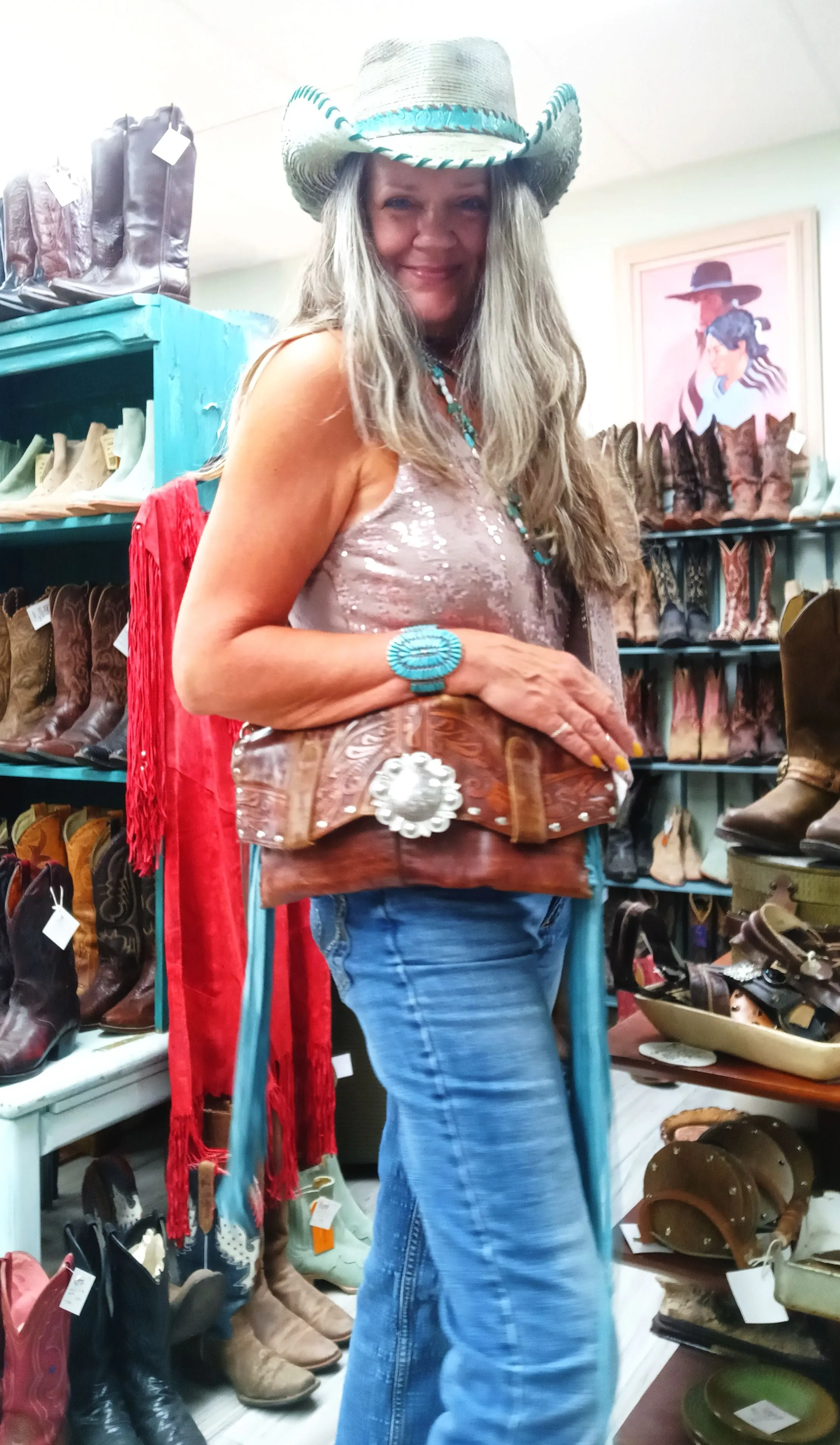 Clutch Cowboy Boot Purse CL09