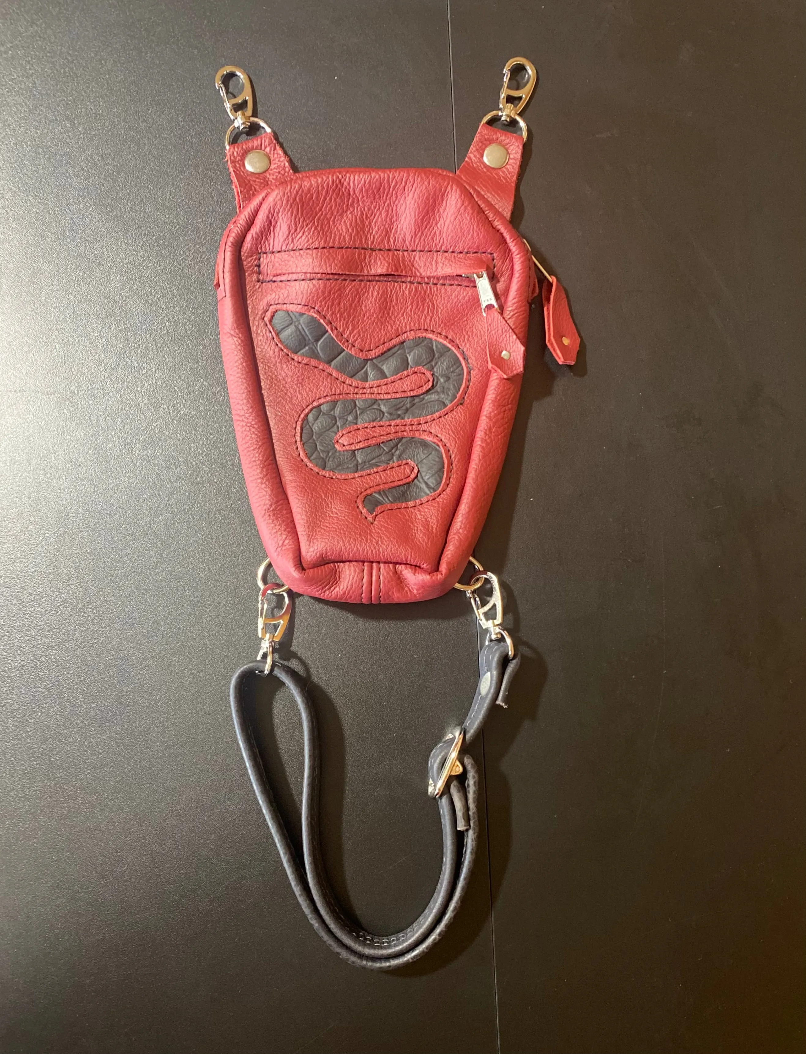 Coffin Serpent Thigh Bag Red