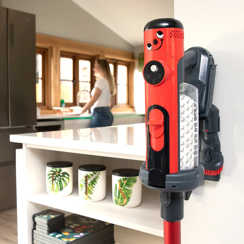 Cordless, portable, bagged stick vacuum