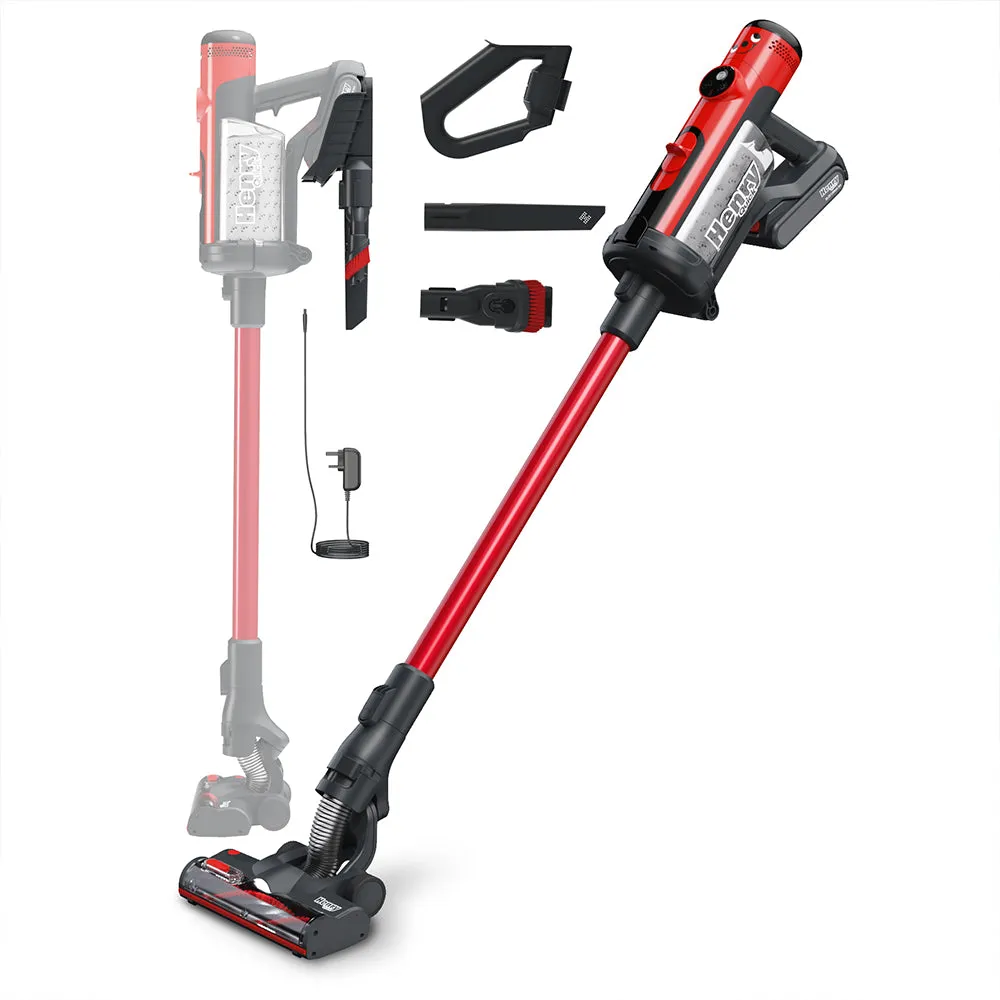 Cordless, portable, bagged stick vacuum