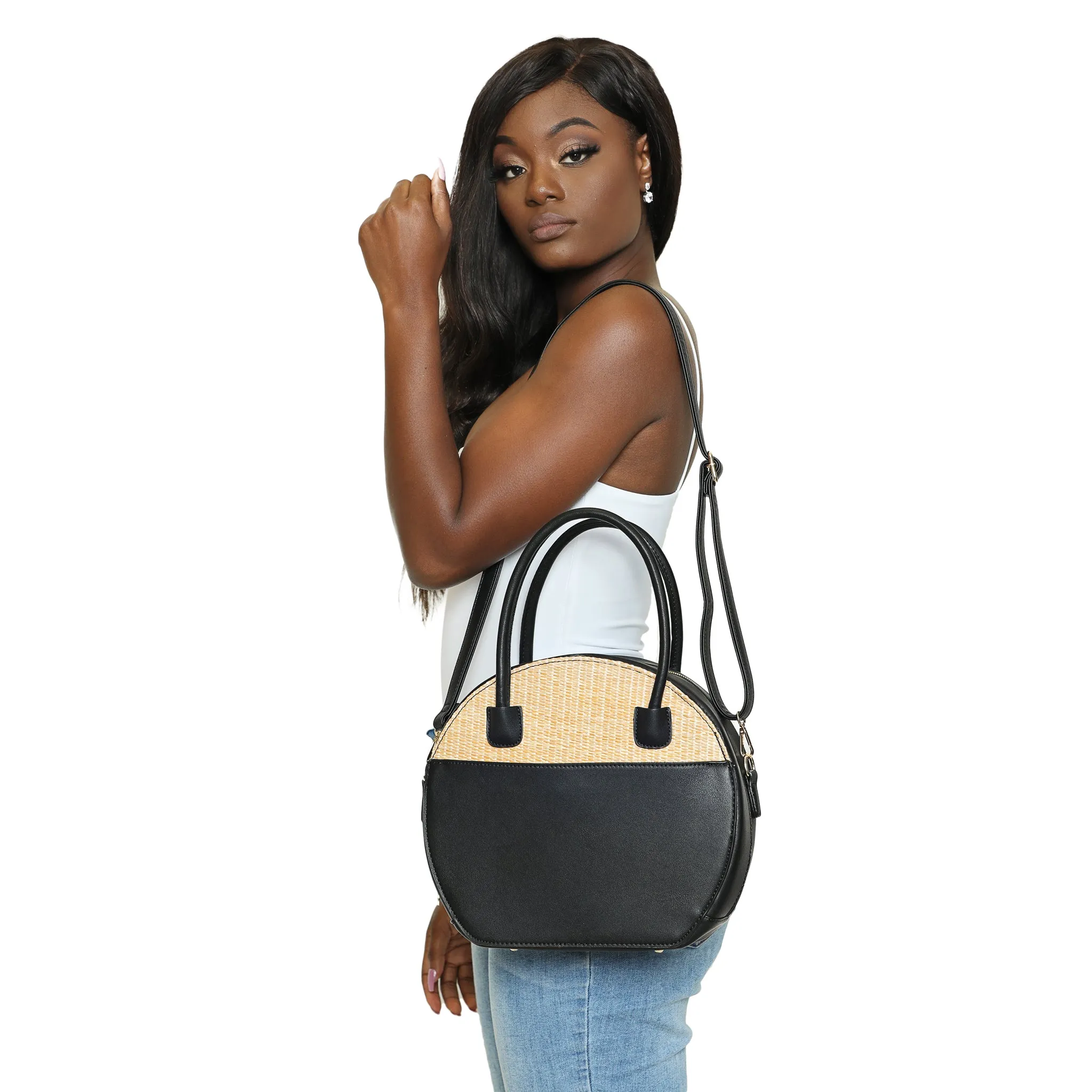 Daily Essentials - Black Top Handle Handbag