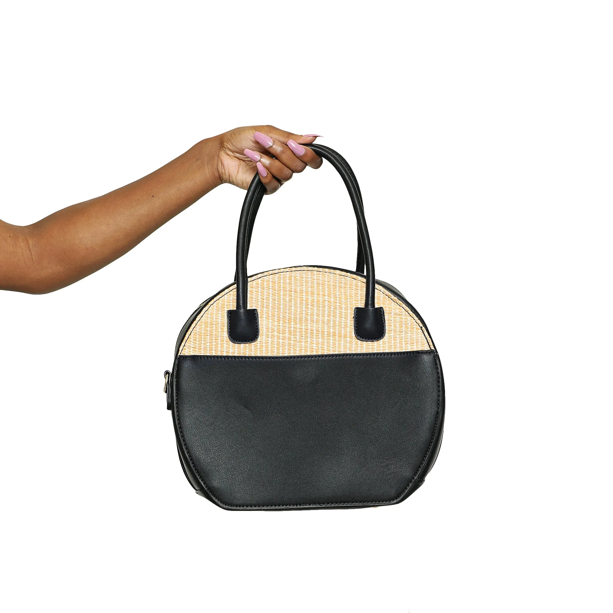 Daily Essentials - Black Top Handle Handbag