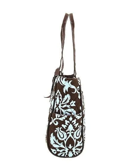 DAQ2703 Quilted Damask Diaper Bag