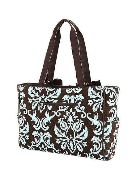 DAQ2703 Quilted Damask Diaper Bag