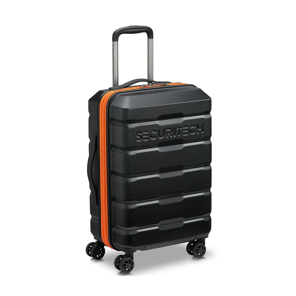 Delsey Paris Securitech® Citadel DY40058 55cm 4 Double Wheels Trolley Case - Black