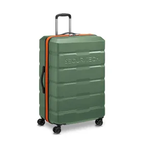 Delsey Paris Securitech® Citadel DY40058 76cm 4 Double Wheels Trolley Case - Green