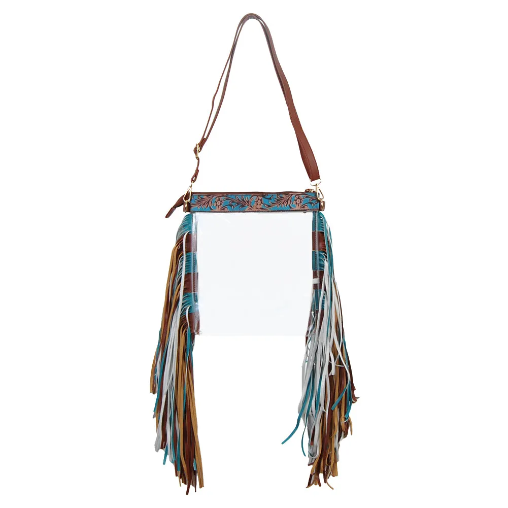 Desert Flower NGIL Clear Fringe Bag