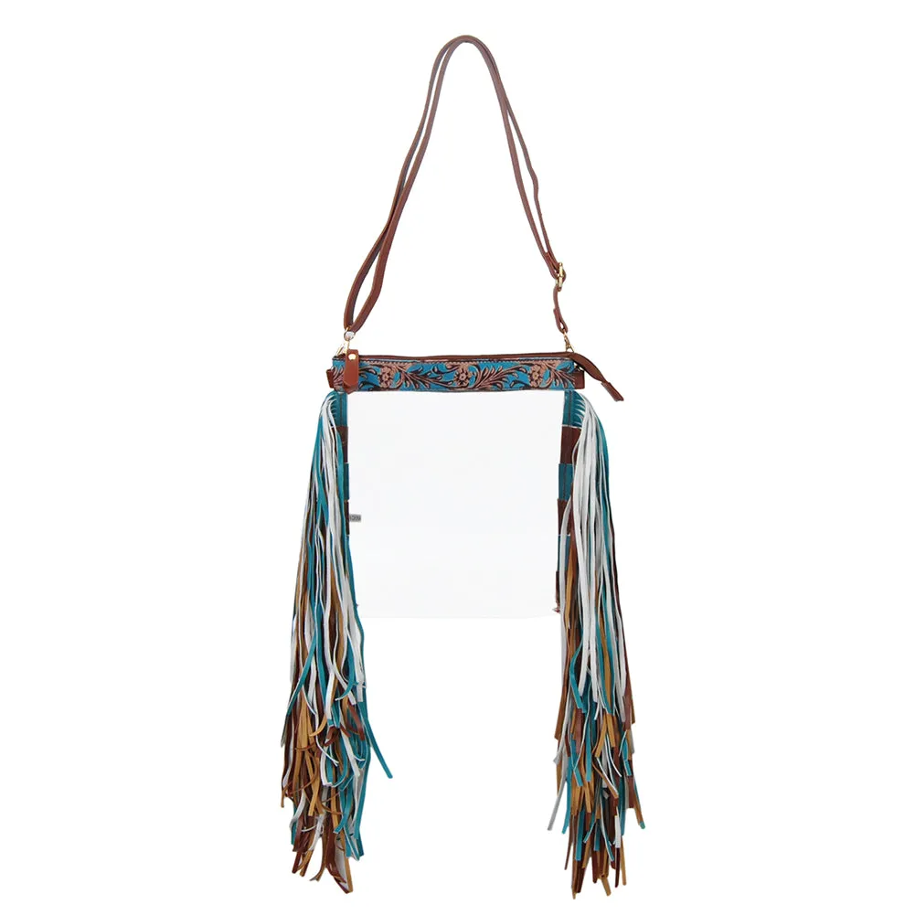 Desert Flower NGIL Clear Fringe Bag