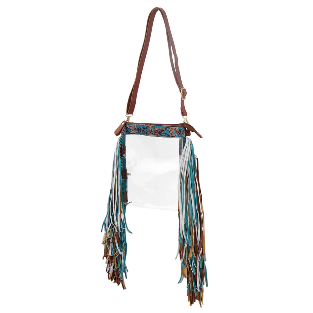 Desert Flower NGIL Clear Fringe Bag