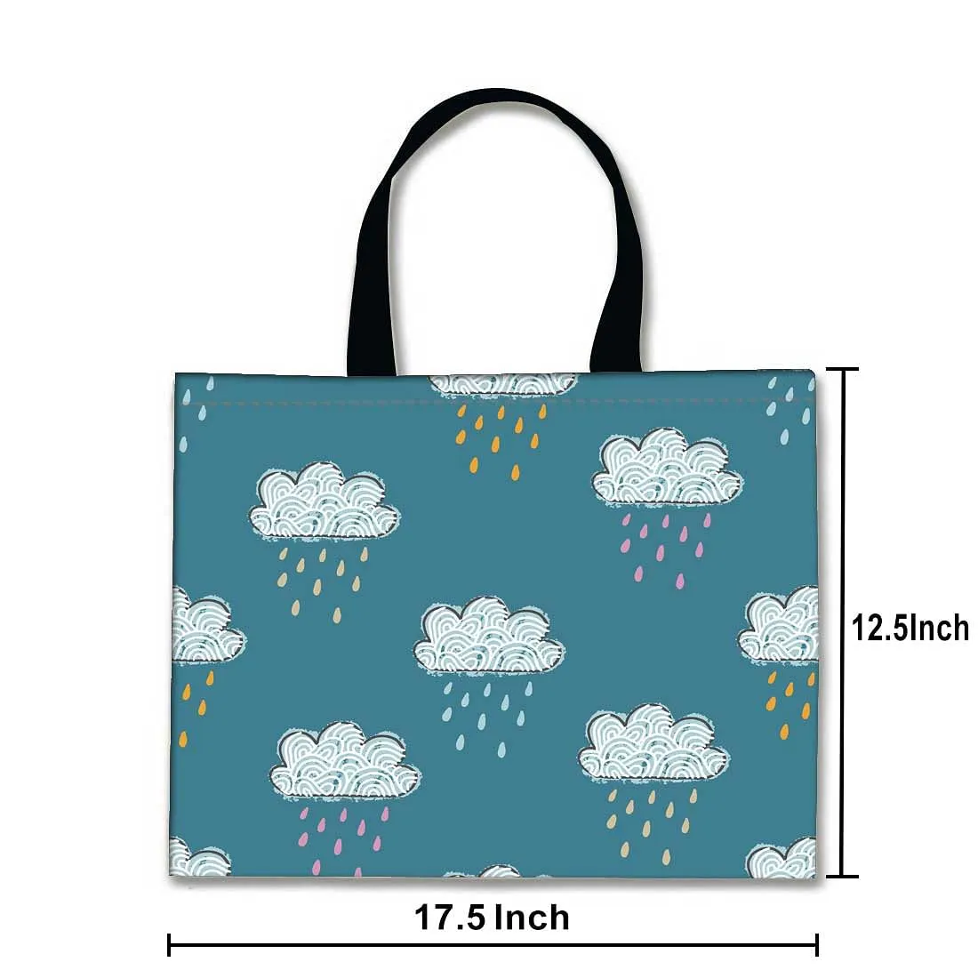 Designer Tote Bag With Zip Beach Gym Travel Bags -  Cloud Shower