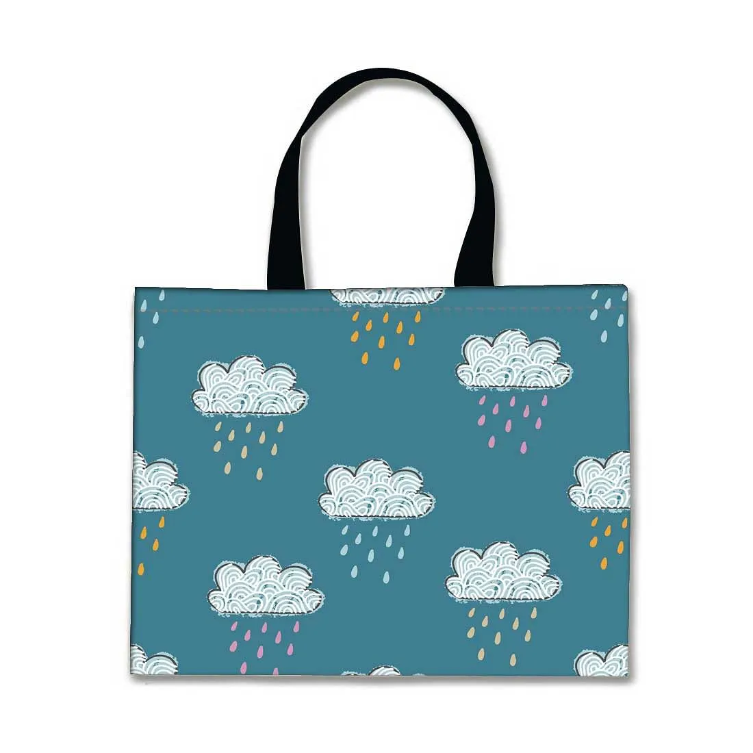 Designer Tote Bag With Zip Beach Gym Travel Bags -  Cloud Shower