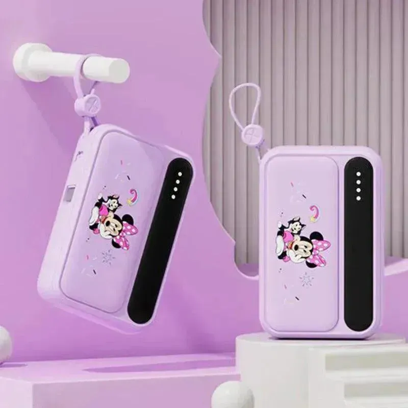 Disney Fast-Charging Power Bank With Built-in Data Cable