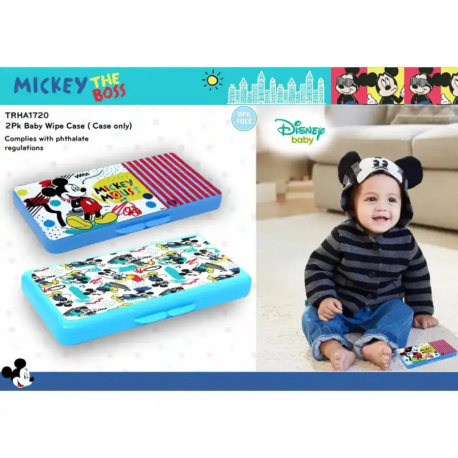 Disney Mickey Mouse Baby Wipe Case (Blue)