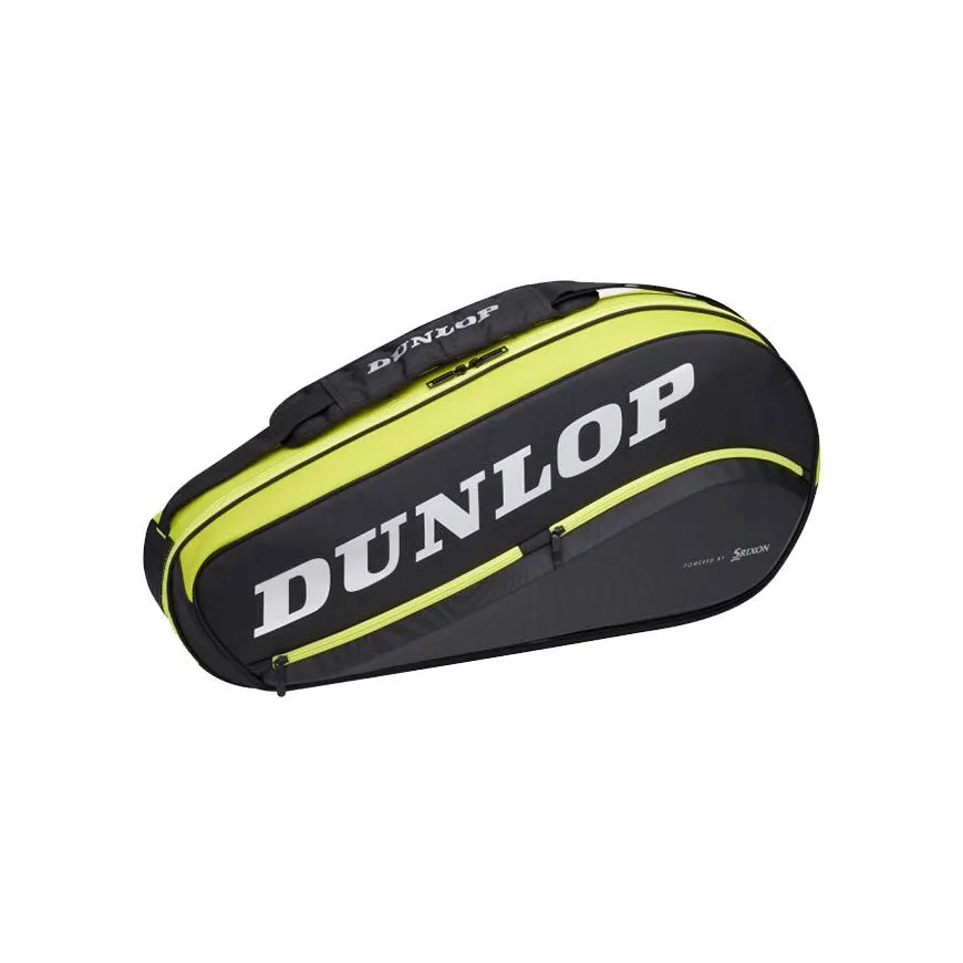 Dunlop SX Performance 3 Tennis Racket Thermo Bag - Black/ Yellow