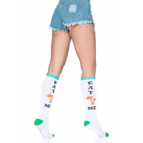 Eat Me Mushroom Knee Highs Socks - Discontinued